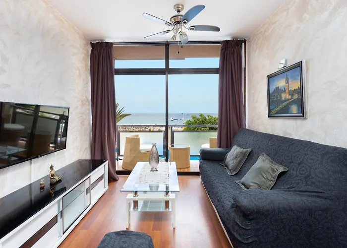 En Primera Linea De Playa Con Aire Acondicionado Apartamento Arona (Tenerife)